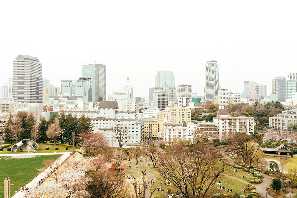 The view from the Tokyo Midtown Design Hub